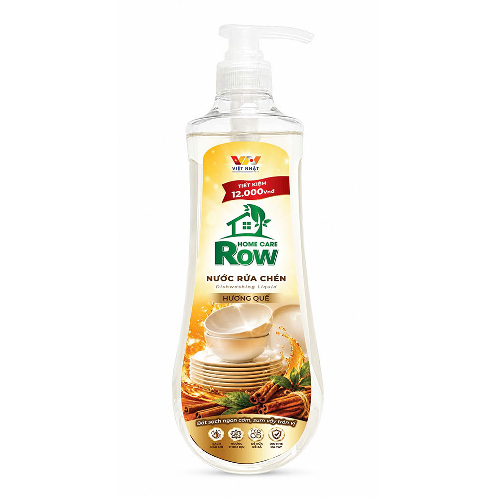 Nước rửa chén hương quế Row 800G