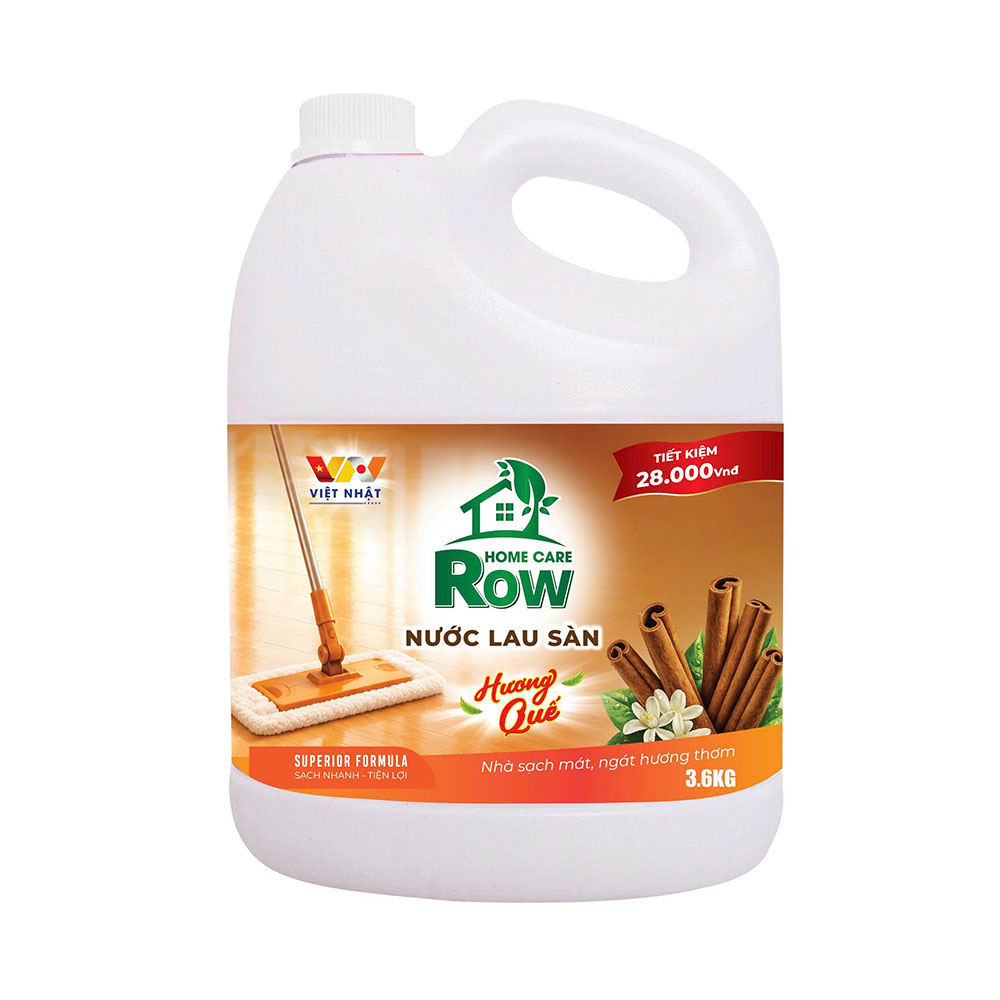 Nước lau sàn hương quế Row 3.6KG
